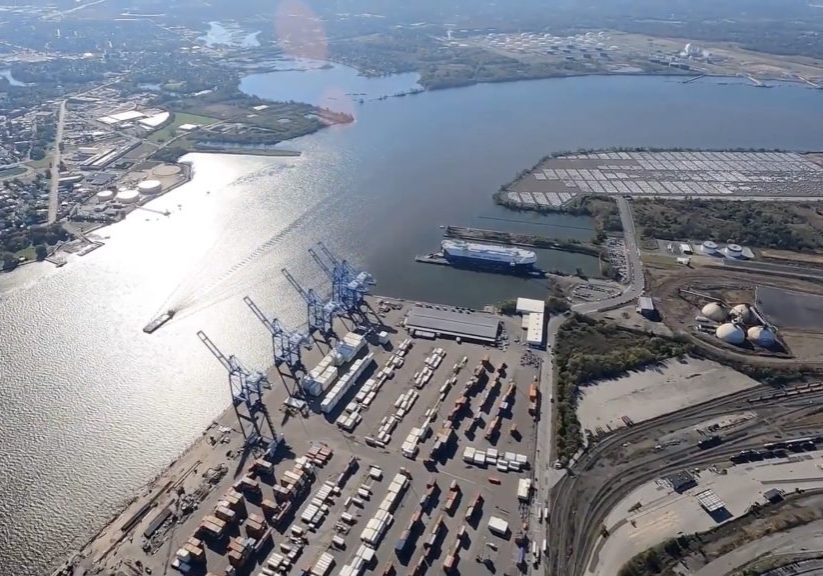 River view from the air